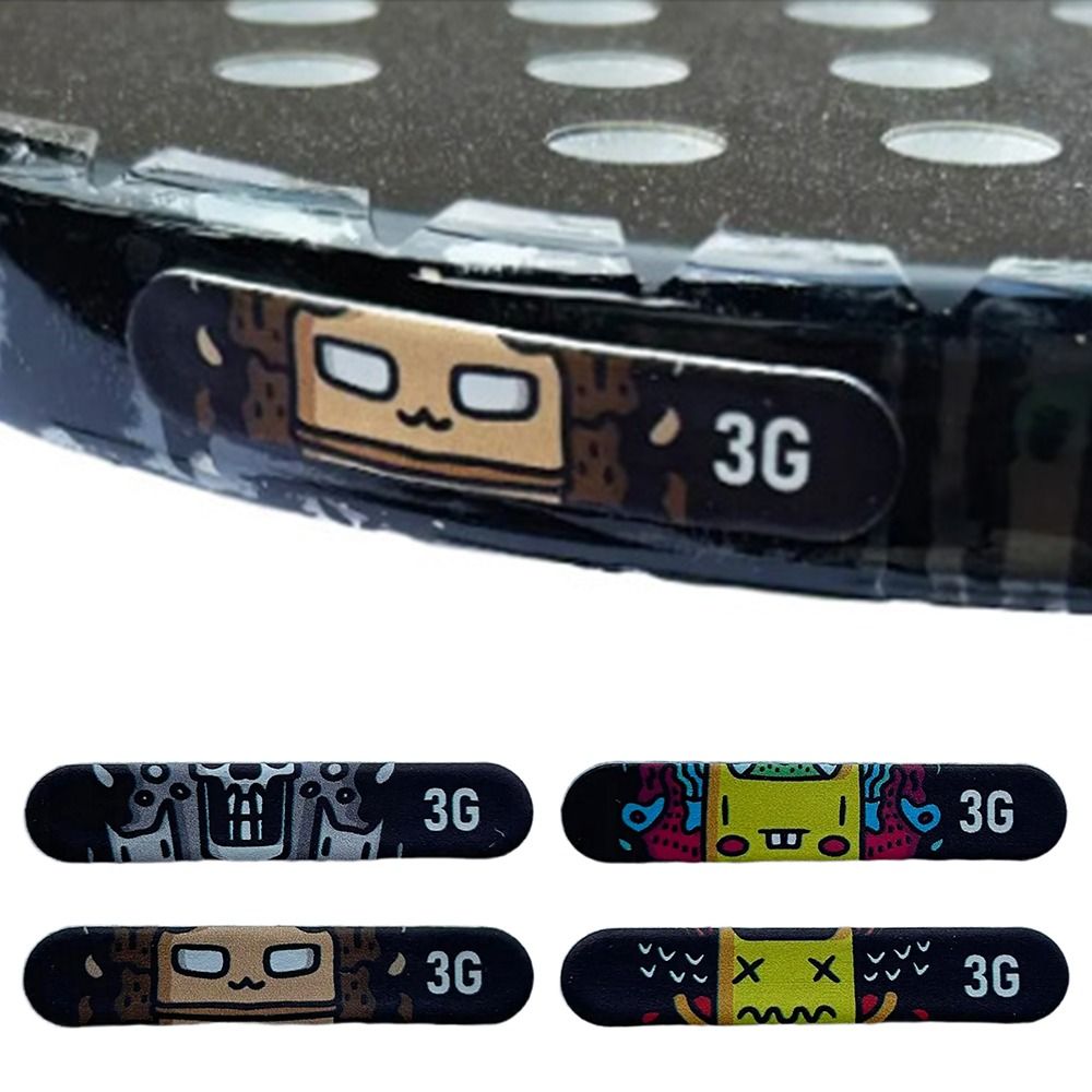 Heavy Equipment Stickers - Raqueta de tenis de dibujos animados,