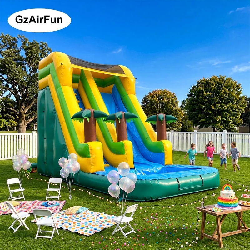 Heavy Equipment Rental - Tobogán Acuático Inflable Comercial con Forma
