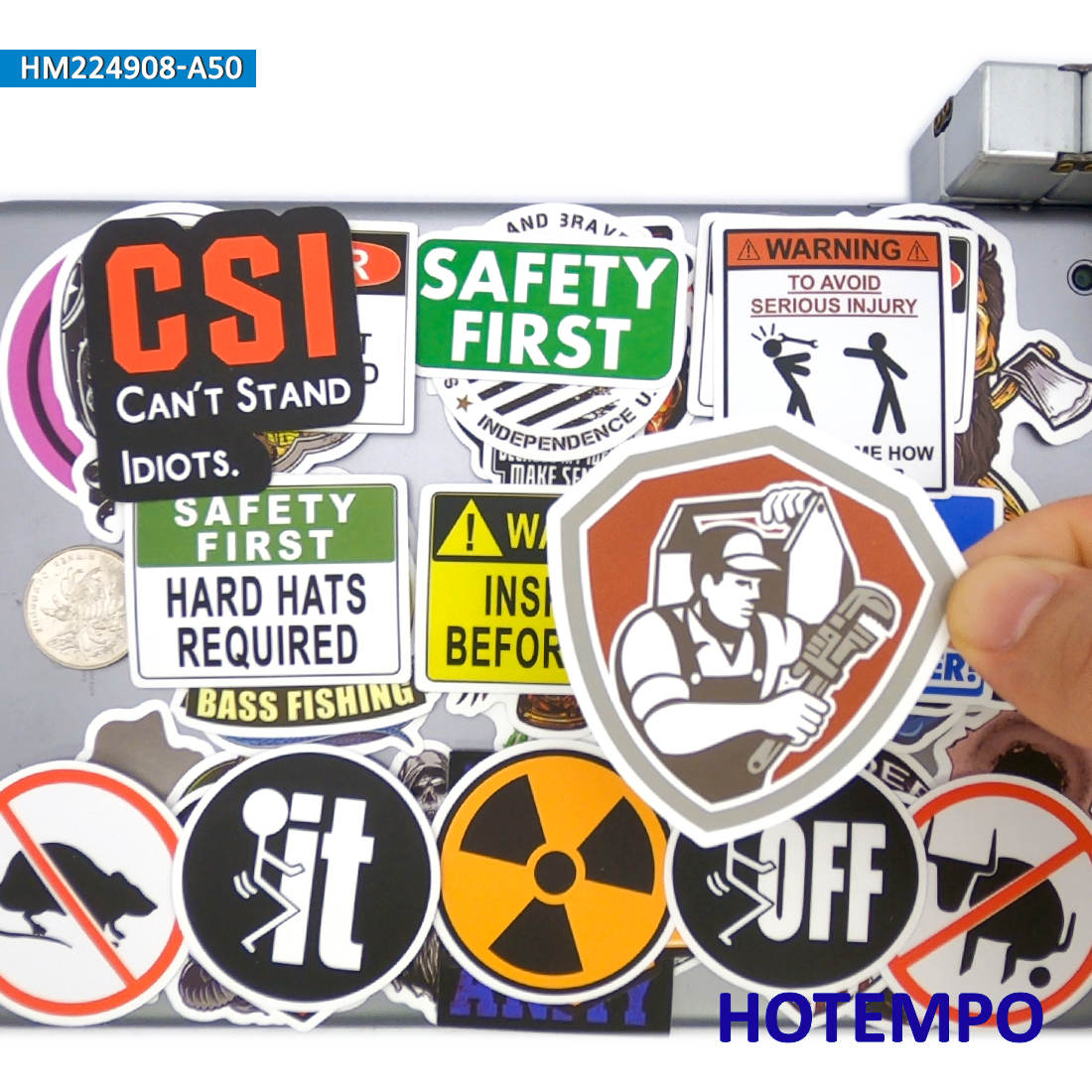 Heavy Equipment Stickers - 20/30/50 piezas, Calcomanías de seguridad primero,