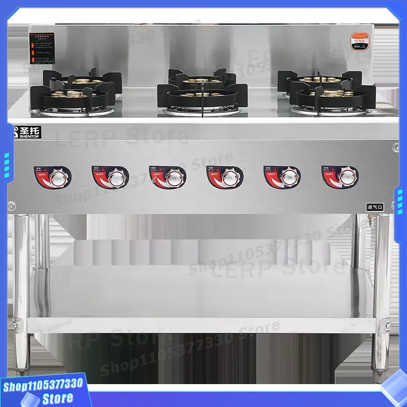 Heavy Equipment Kitchen - Estufa de Gas Comercial de 6