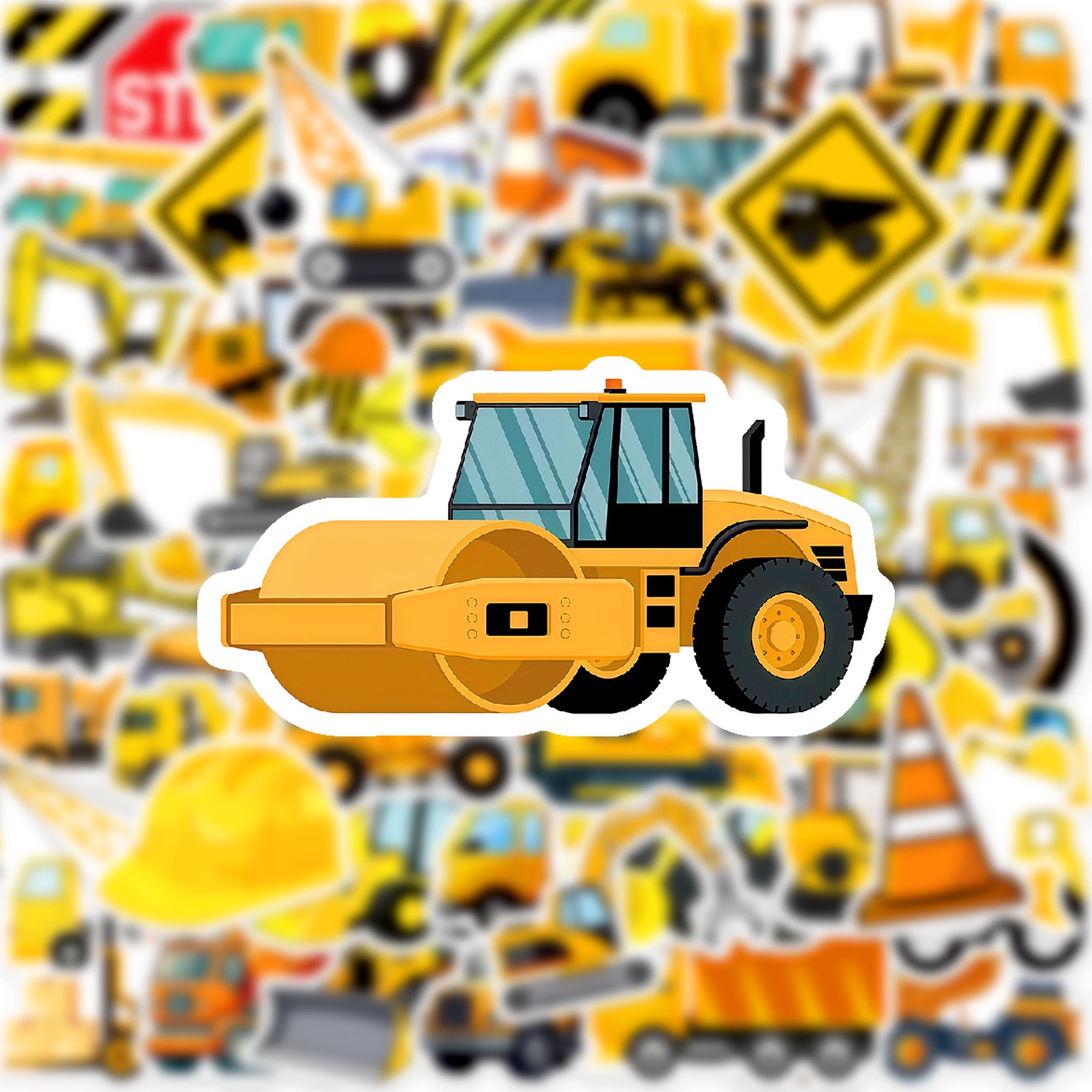 10/50 Uds. Pegatinas bonitas p - Heavy Equipment Stickers reseña y precio