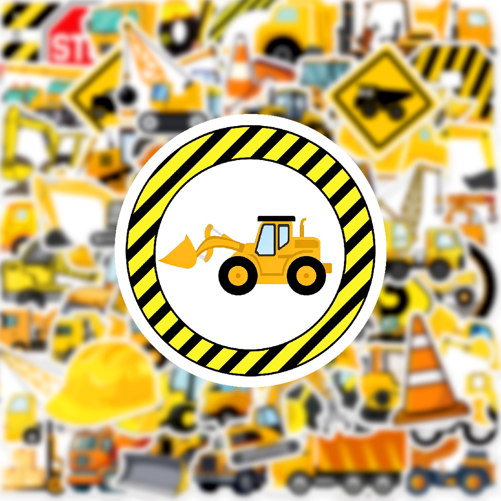 10/50 Uds. Pegatinas bonitas p - Heavy Equipment Stickers reseña y precio